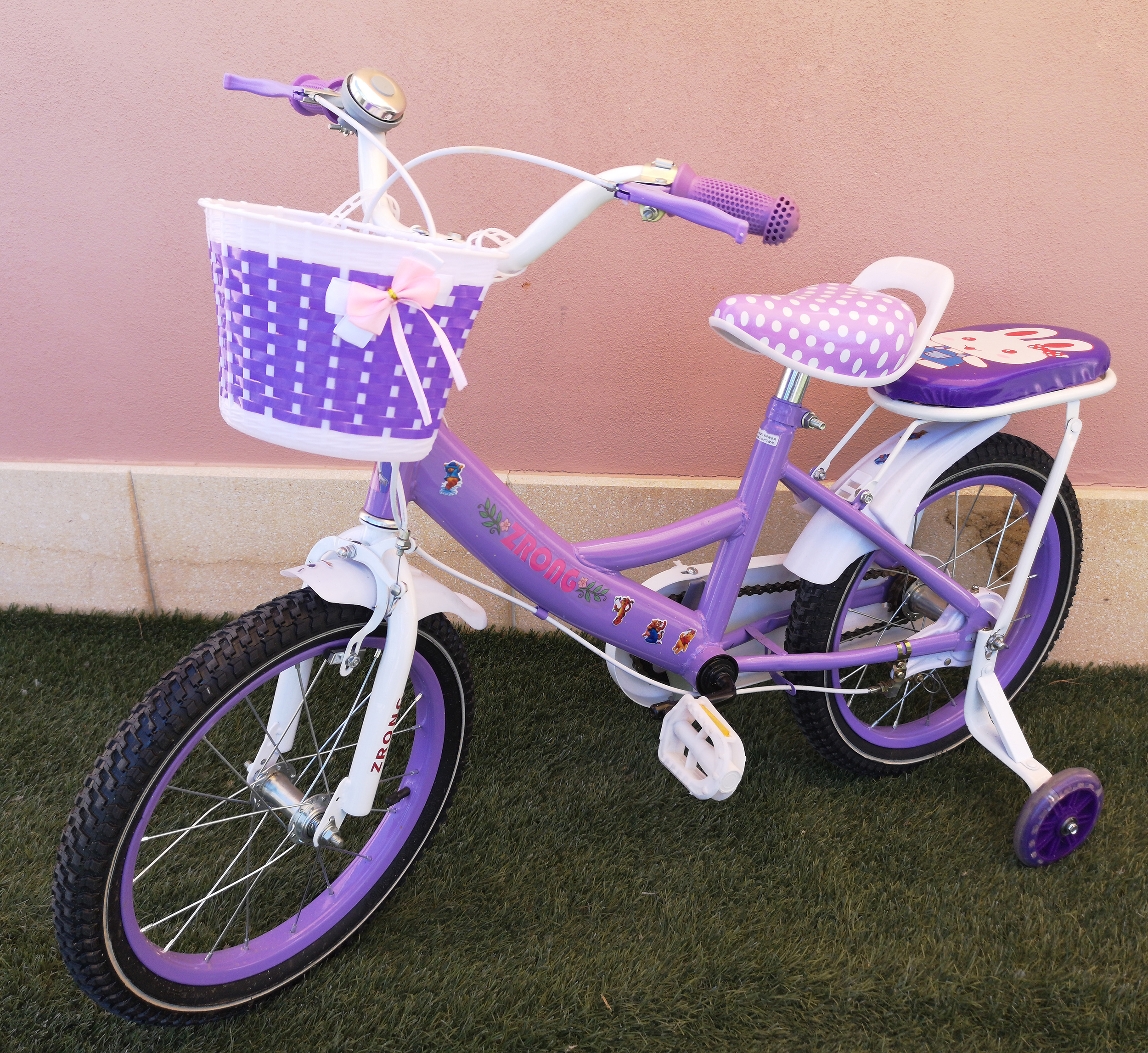 Bici Bimbo Colore: Verde Pollici: 18 Bicicletta per Bambini 4-7 Anni Airel Biciclette per Bambini Bicicletta per Bambini 16 e 18 Pollici Bicicletta con Rotelle e Cestino 